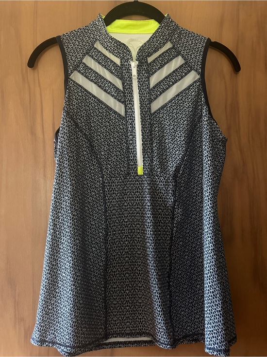 Tops - Blackwolf Run Golf Sleeveless Zip-Front Small Tank Top